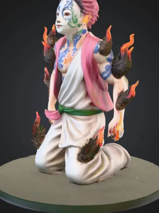 3D model for Meditative Flames