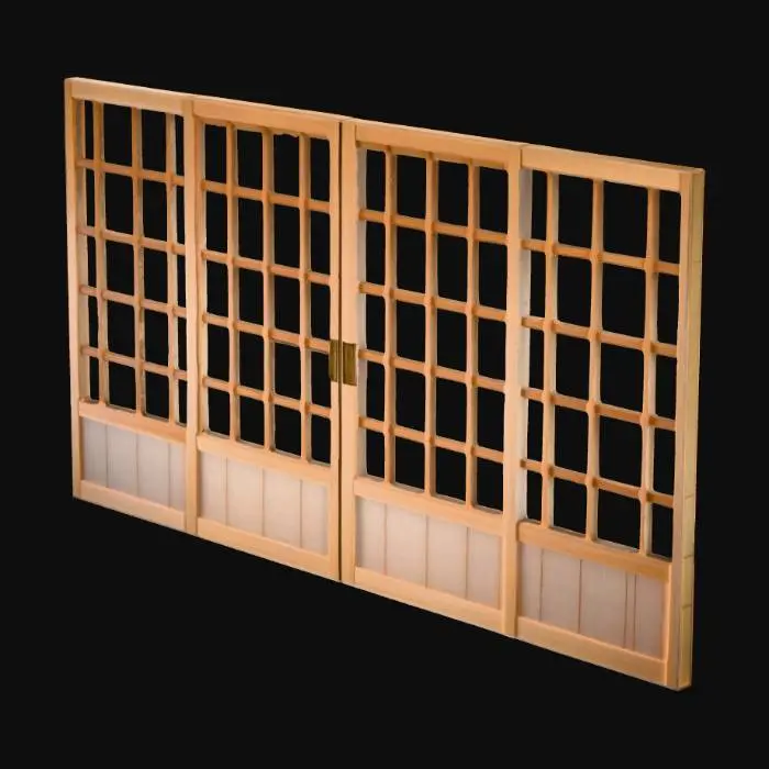3D model for Sliding Shoji Doors