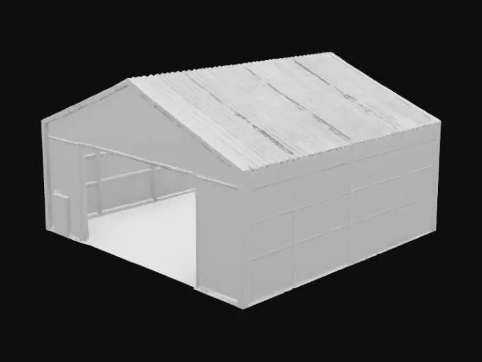 3D model for galpon de bodega industrial