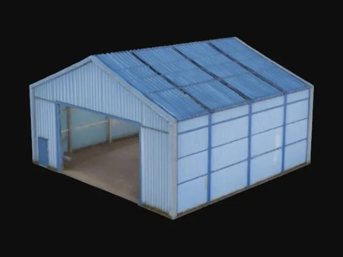 3D model for galpon de bodega industrial