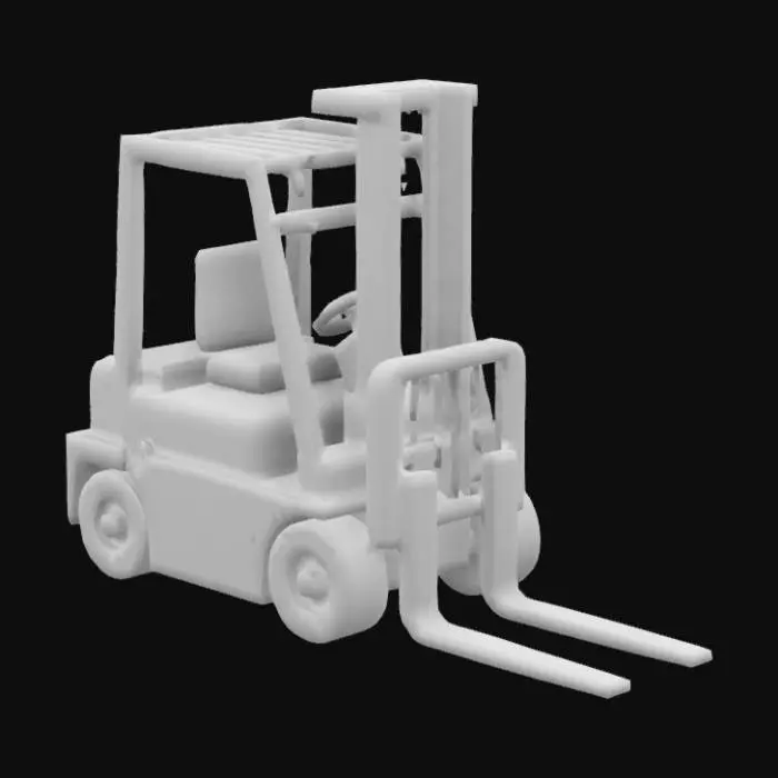 3D model for grua horquilla de bodega low poly


