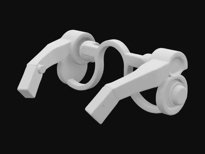 3D model for a fidget toy in the shape of glasses