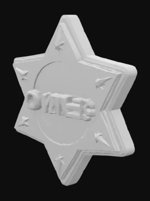 3D model for low poly owner badge
