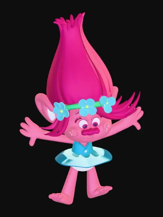 3D model for Poppy's Flower Crown Dance