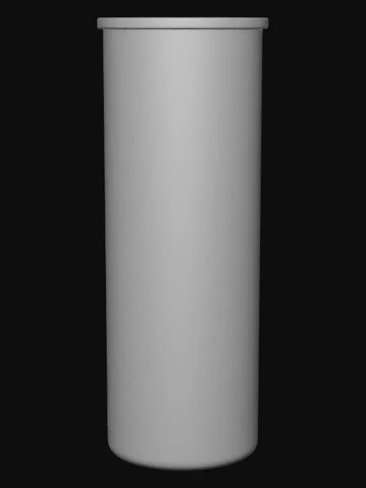 3D model for Tall Glass Jar with Cork Lid