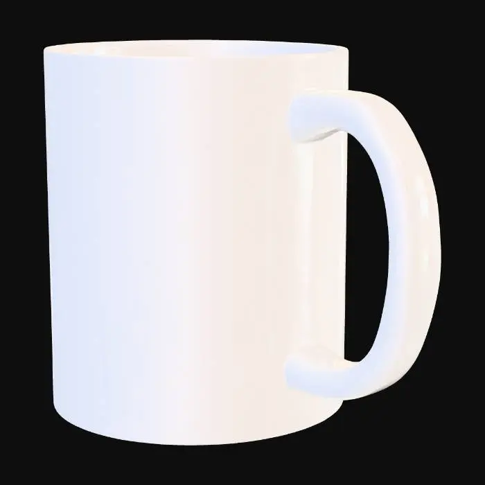 3D model for White Ceramic Mug