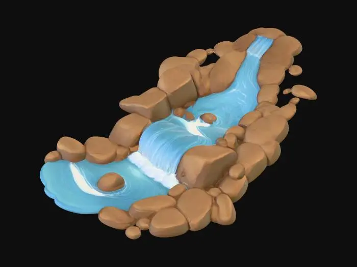 3D model for creek