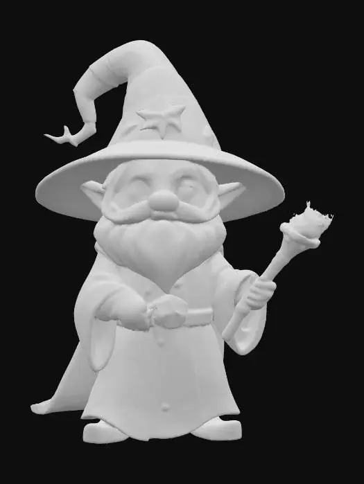 3D model for Forest Gnome Wizard