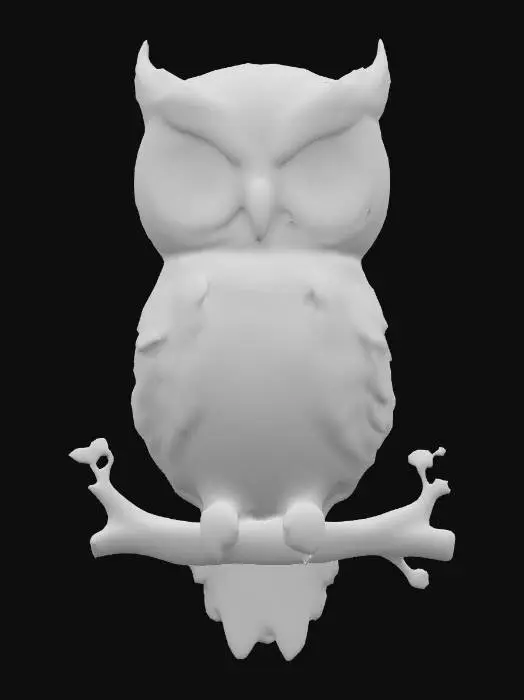 3D model for Whimsical Owl Perched