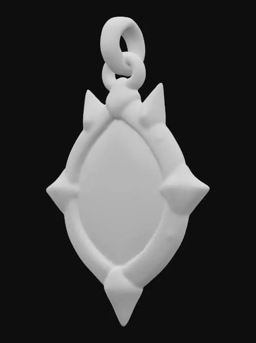 3D model for Emerald Flame Amulet