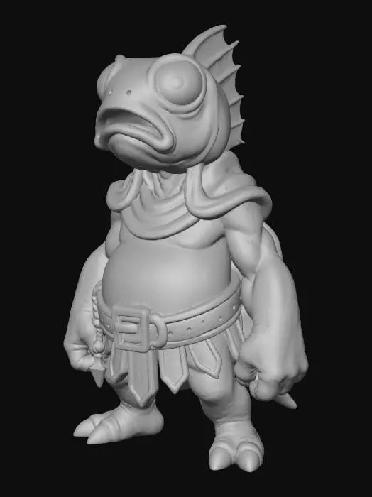 3D model for Fish Warrior