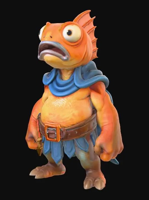 3D model for Fish Warrior