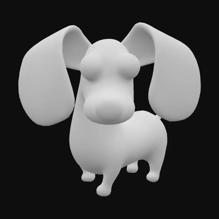 3D model for Dapper Dachshund