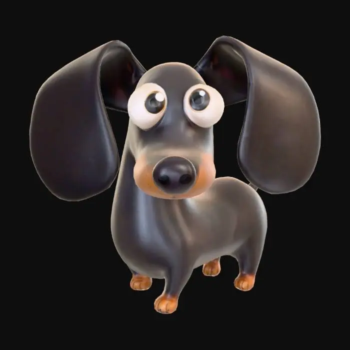 3D model for Dapper Dachshund