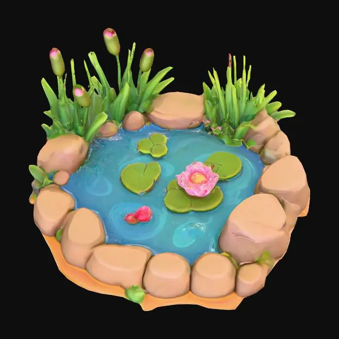 3D model for pond