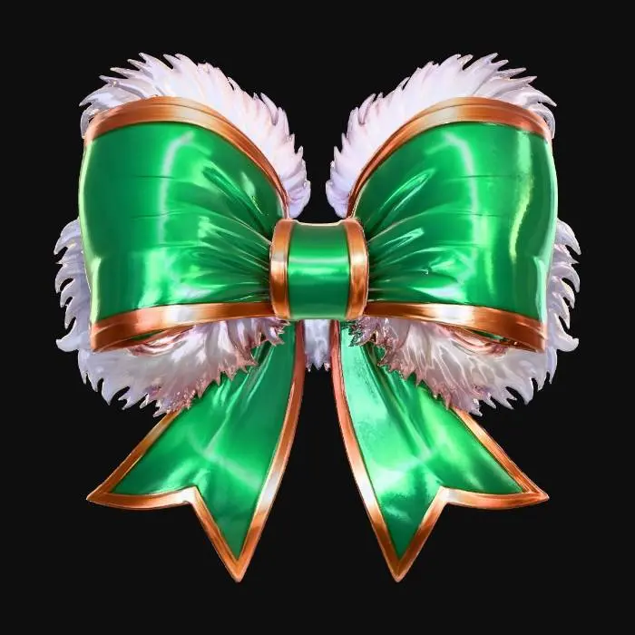 3D model for Emerald Winter Ribbon, #Christmas2025#