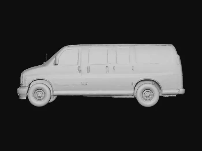 3D model for White Cargo Van