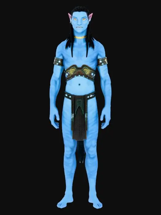 3D model for Blue handsome Avatar Neteyam full body