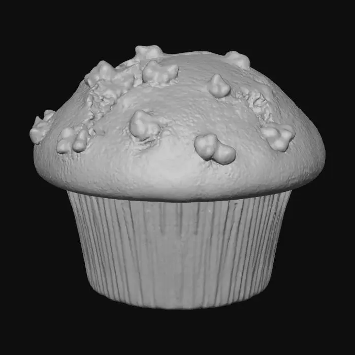 3D model for Banana nut brown muffin