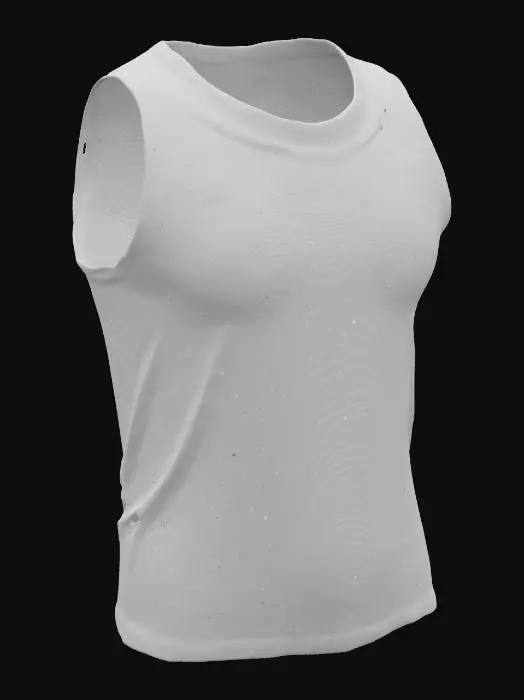 3D model for Eng anliegende, ärmellose Weste aus Mesh-Stoff; Länge ca. 45 cm, Brustumfang variabel