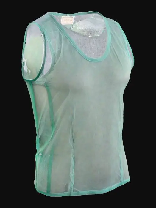 3D model for Eng anliegende, ärmellose Weste aus Mesh-Stoff; Länge ca. 45 cm, Brustumfang variabel