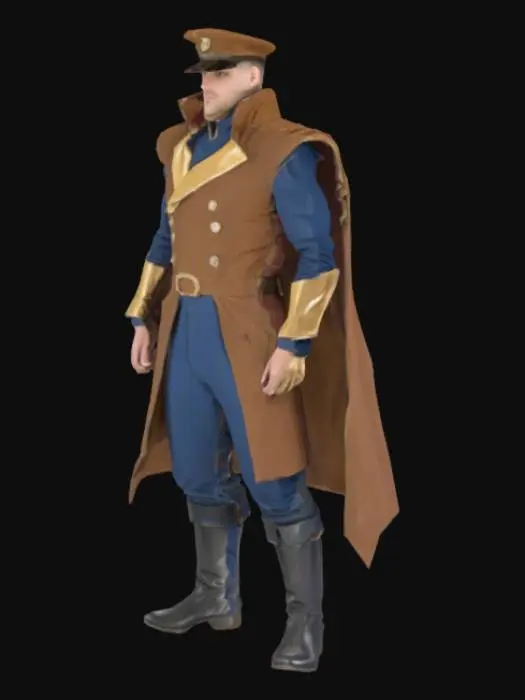 3D model for Commander in Costume