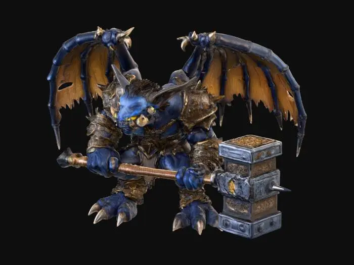 3D model for Gargoyle Warrior