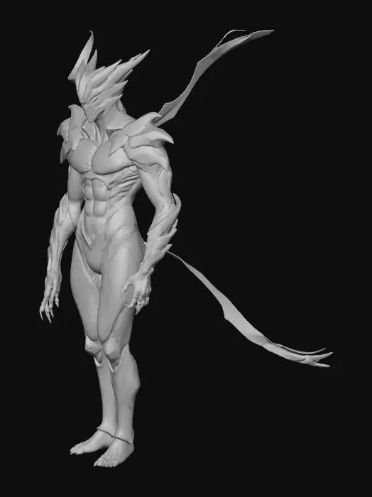 3D model for Garou Cosmic, #Christmas2025# #Garou# #MeshyAI# #OnePunchMan#