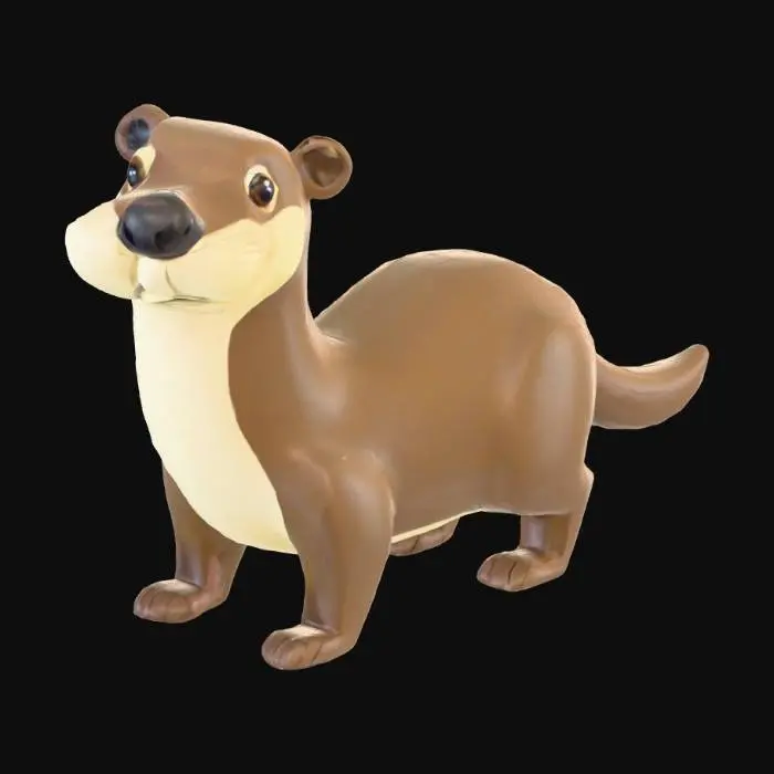 3D model for Make Me A Low Poly Giant River Otter. This Will Be For My Roblox Game About Different Kinds Of Otters