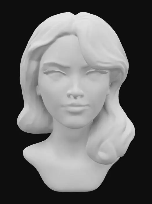 3D model for Taylor Swift head portrait, ultra realiste, #women#