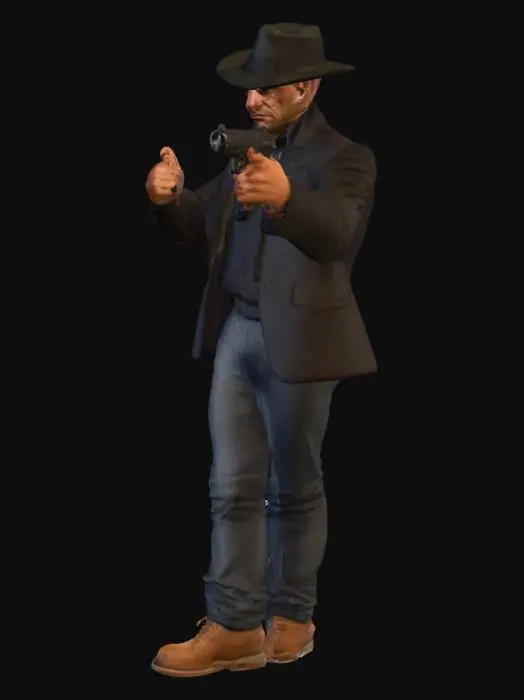 3D model for grand theft auto gangster character