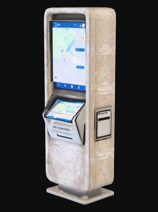 3D model for Interactive Information Kiosk WITH WOVEN