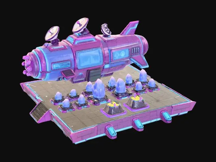 3D model for Galactic Mining Station