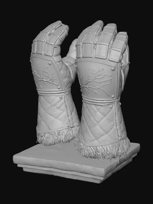 3D model for Glacier Bulwark Gauntlets