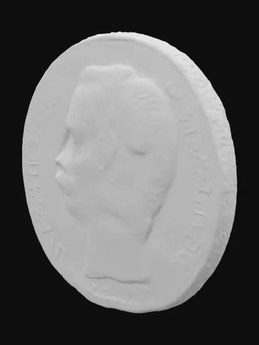 3D model for Napoleon III Gold Coin