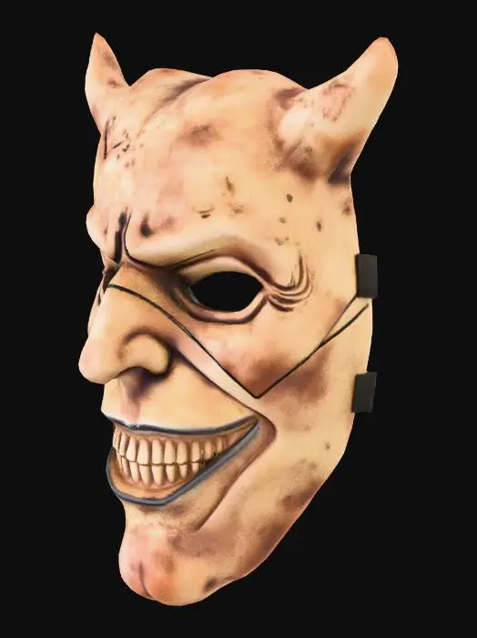 3D model for evil grin mask
