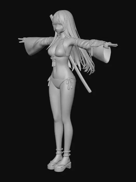 3D model for Samurai Beach Gril