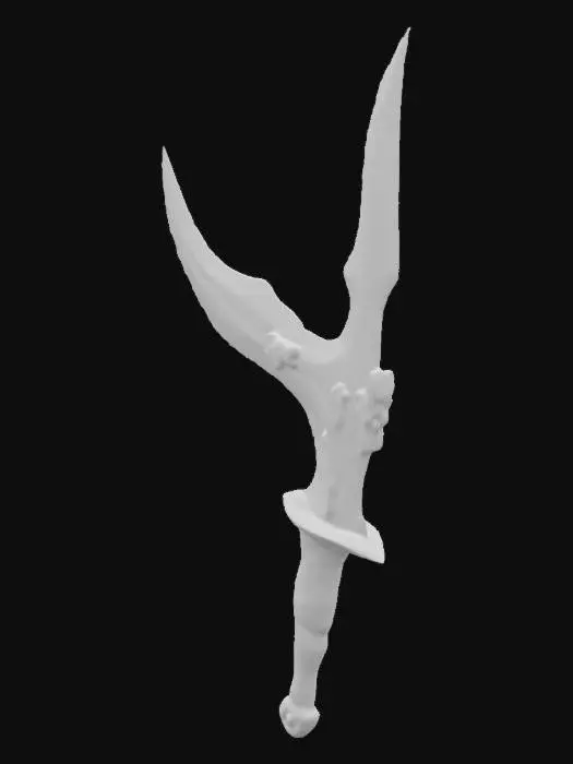 3D model for Batwing bladed fantasy weaponry