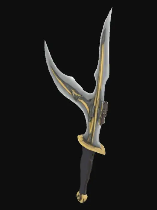 3D model for Batwing bladed fantasy weaponry
