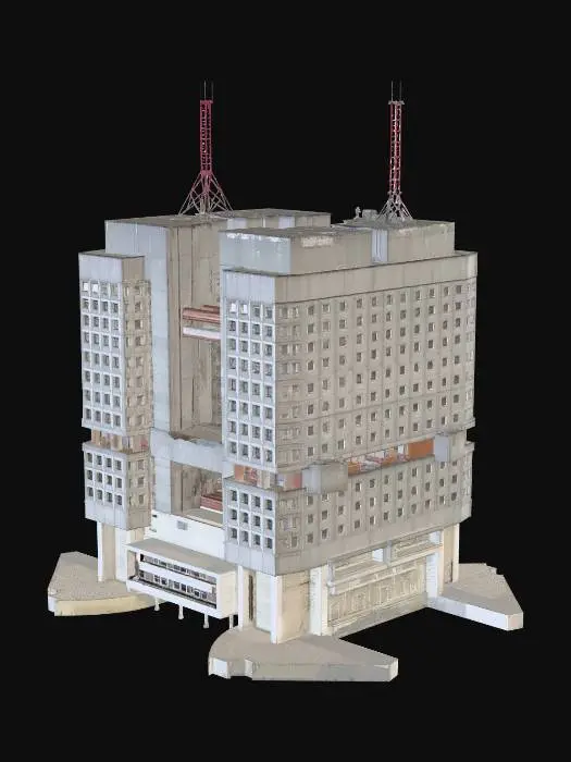 3D model for Brutalist tower