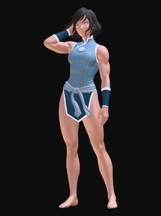 3D model for Azure Warrior