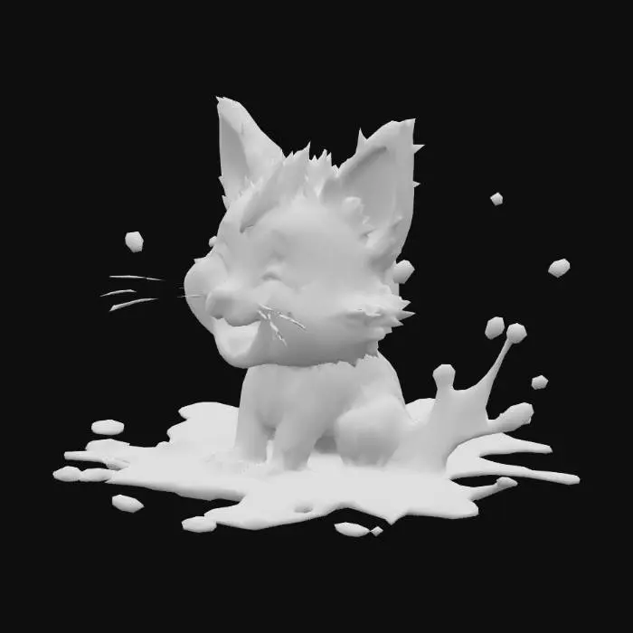 3D model for Cat drip style         