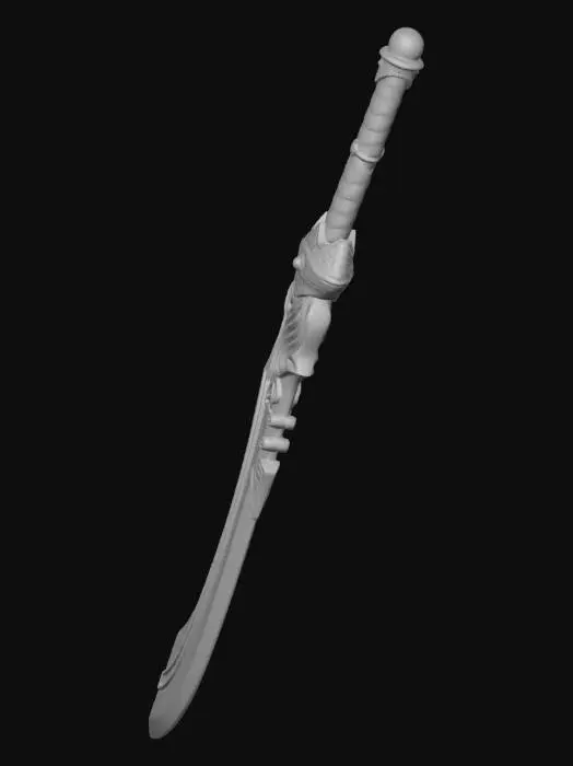 3D model for Ember Crescent Dagger