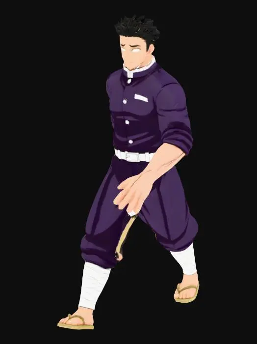 3D model for Anime Character in Uniform