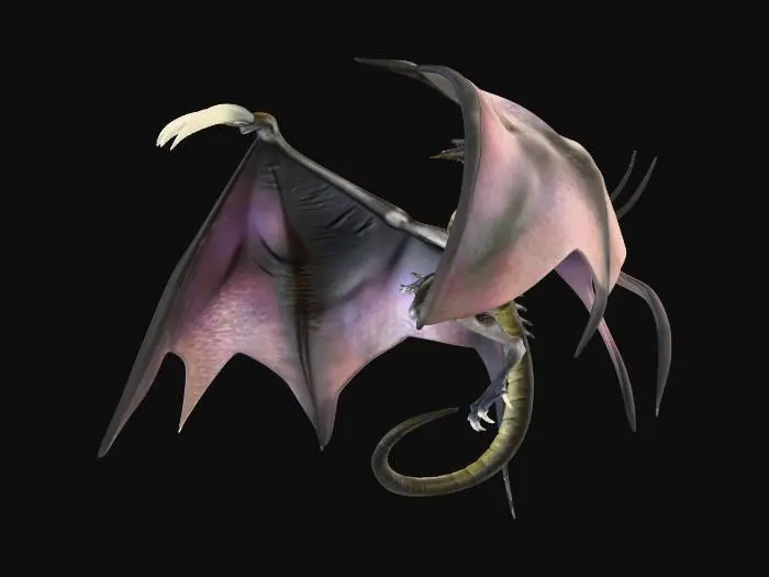 3D model for Dragon in Flight