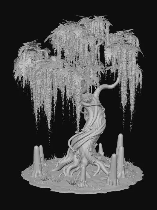 3D model for swampy willow