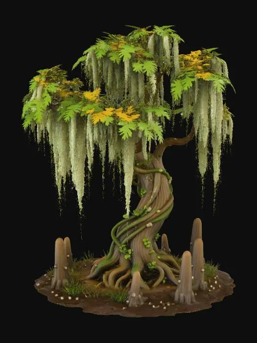 3D model for swampy willow