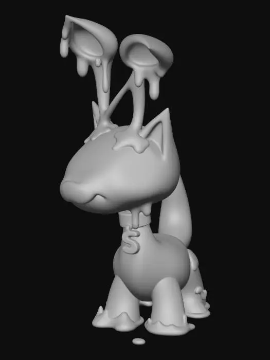 3D model for Slime-Covered Robot Cat