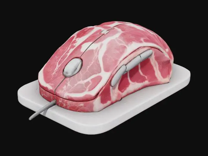 3D model for Meatware Mouse