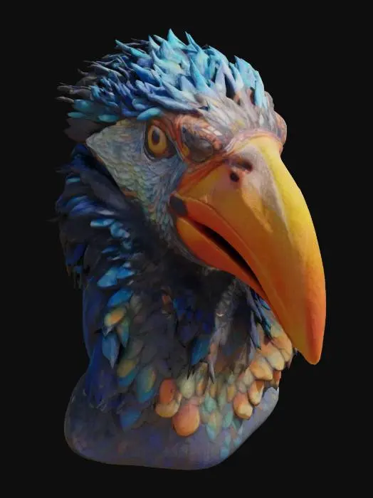 3D model for Vibrant Plumage